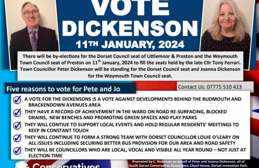 VOTE DICKENSON 11th Jan 2024